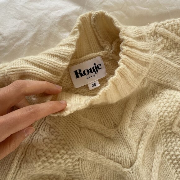Rouje Aran Knit Sweater - 36 - Picture 2 of 3